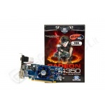 Vga sapphire ati pci-e hd4350 ddr2 512 hm 1gb 